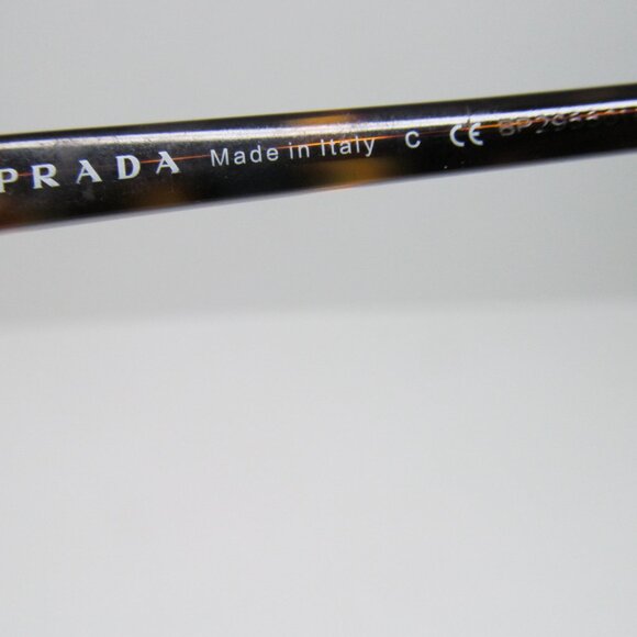 Prada VPR 05P 2AU-1O1 Cat Eye Dark Tortoise 52/18/140 Italy Eyeglasses - Picture 8 of 11